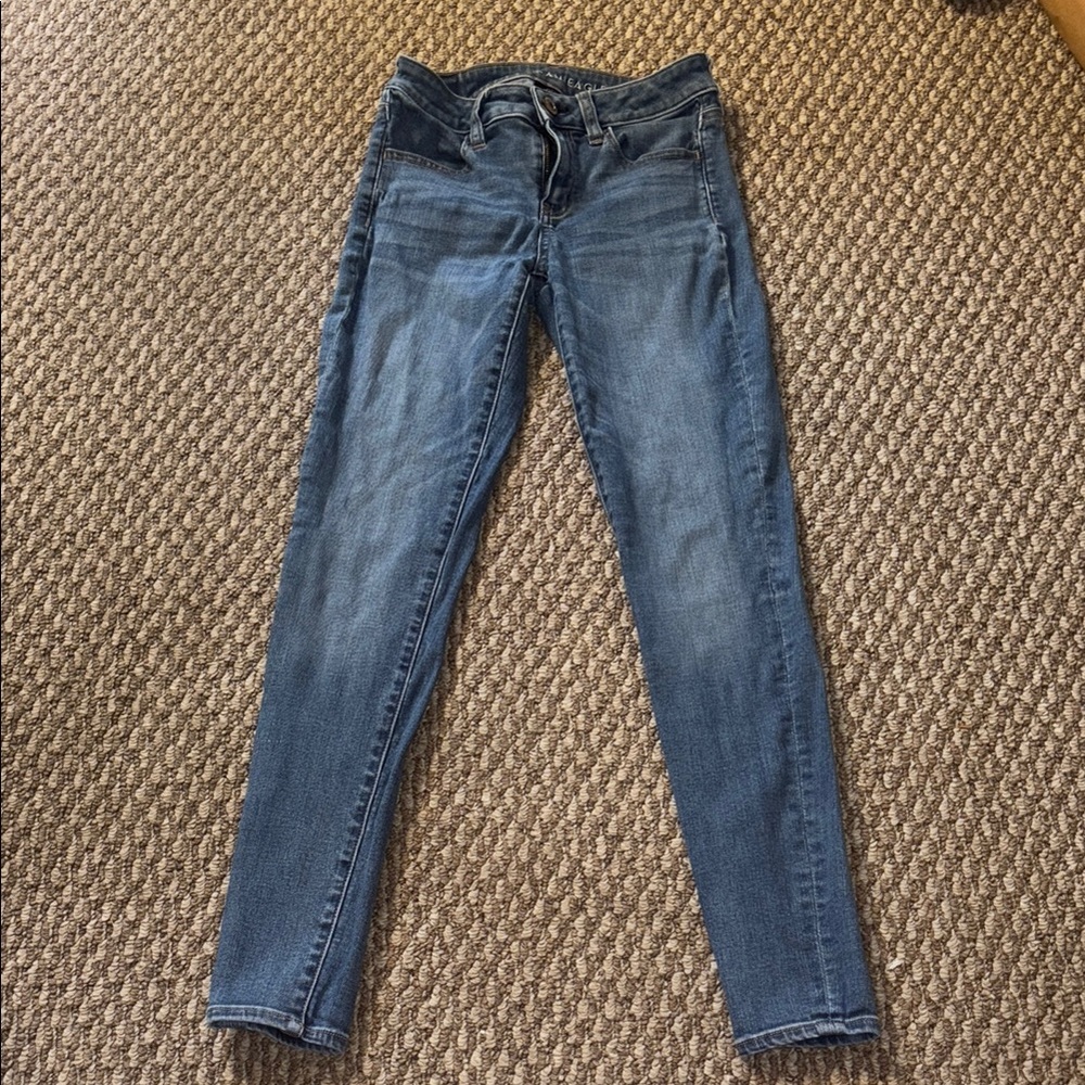 American Eagle Outfitters Dark Blue Skinny Jeans